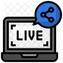 Share Live Streaming Live Share Icon
