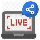 Share Live Streaming Live Share Icon