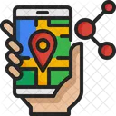 Share Location Smartphone Share Icon
