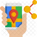 Share Location Smartphone Share Icon