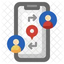 Share Location Smartphone Maps Icon