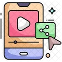 Share Mobile Video Online Video Video Streaming Icon