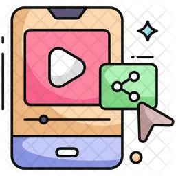 Share Mobile Video  Icon