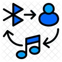 Share Music Bluetooth Singer Icon