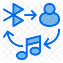 Share Music Bluetooth Singer Icon