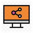 Share Network Lcd Icon