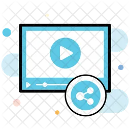 動画をシェアする  アイコン