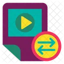 Share Video File Video Share Share Movie File Icon