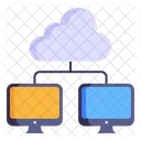 Shared Storage Shared Cloud Cloud Computing Icon