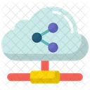 Shared Cloud  Icon