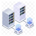 Servers Network Shared Servers Shared Data Servers Icon