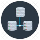 데이터 네트워크 공유 데이터베이스 데이터베이스 네트워크 아이콘