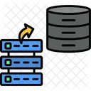 Database Network Server Network Server Hosting 아이콘