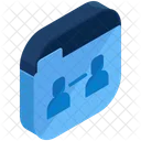 Folder Shared Isometric Icon