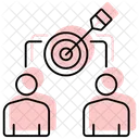 Shared Goals Color Shadow Thinline Icon アイコン