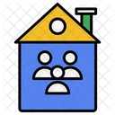 Shared Housing Home Real Estate Icon