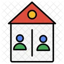 Shared Housing Home Real Estate Icon
