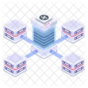 Servers Network Shared Servers Shared Data Centers Icon
