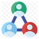 Shared Users Sharing Information User Interlink Icon