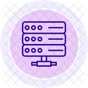 Shared Web Hosting Line Icon Icon