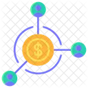 Money Share Network Icon