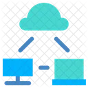 Sharing Cloud Computing Cloud Connection Icon