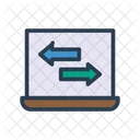Laptop Sharing Device Icon