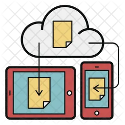 Sharing Cloud Data  Icon
