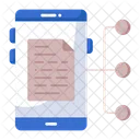 Smartphone Files Sharing Icon