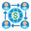 Sharing Economy Business Finance Icon