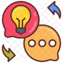 Sharing Experience Sharing Ideas Innovative Chat アイコン