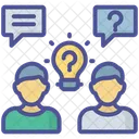 Idea Sharing Creative Collaboration Brainstorming Icon