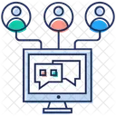 Sharing Of Information Online Communication Communication Network Icon