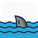 상어 물고기 바다 아이콘