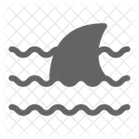 Shark Ocean Wave Icon