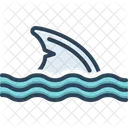 Shark Feather Wing Icon