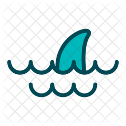 Free Shark Fin Icon Of Colored Outline Style Available In Svg Png Eps Ai Icon Fonts