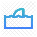 Shark Swim Simple Icon