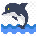 Fish Dolphin Whale Icon