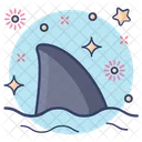 Shark Tail Aquatic Animal Marine Animal Icon