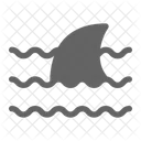 Shark Ocean Wave Icon