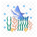 Whale Ocean Fish Icon