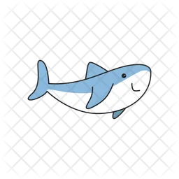 Shark sea animal cartoon icon vector illustration  Icon