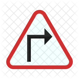 Sharp right turn  Icon