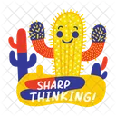 Sharp Thinking Cactus Cacti Icon