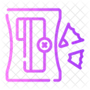 Sharpener Pencil School Material Icon