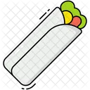 Shawarma Burrito Roll Icon