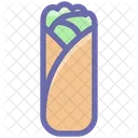 Arabic Food Chicken Roll Dinner Icon