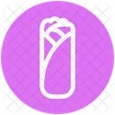 Shawarma Wrap Arabic Food Icon