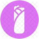 Shawarma Wrap Arabic Food Icon